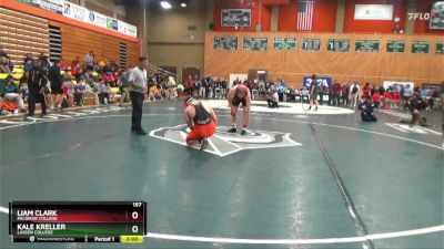 197 lbs Cons. Round 1 - Kale Kreller, Lassen College vs Liam Clark, Palomar College