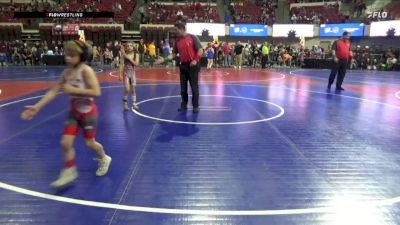 58 lbs Cons. Semi - Gabriel Fowler, Cody Wrestling Club vs Barrett Reeder, Project Wrestling