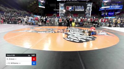 132 lbs Rnd Of 128 - Elliott Crews, VA vs Cooper Williams, WA