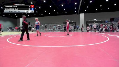 190 lbs Cons. Round 2 - Declan Kelts, TX vs Skylar Red Elk, OK