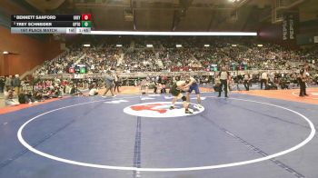 2A-138 lbs 1st Place Match - Bennett Sanford, Greybull/Riverside vs Trey Schneider, Upton