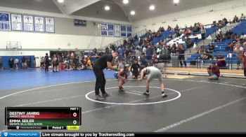 101 lbs Cons. Semi - Destiny Jahrig, Hargett Wrestling vs Emma Seiler, Granite Hills High School