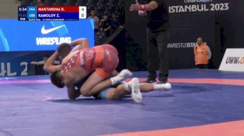 65 kg 1/4 Final - Brock Mantanona, United States vs Zafarbek Kamolov, Uzbekistan