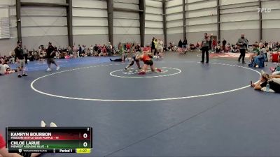 138 lbs Semis - R1 Wb - Chloe LaRue, Midwest Assasins Blue vs Kamryn Bourbon, Missouri Battle Gear Purple