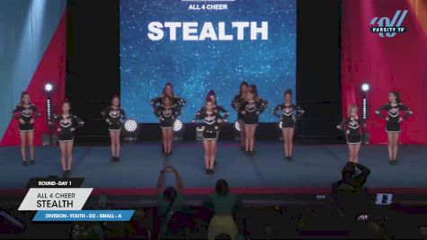 All 4 Cheer - Stealth [2023 L1 Youth - D2 - Small - A Day 1] 2023 The Youth Summit