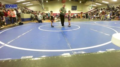 52 lbs Quarterfinal - Keaton Gregory, Vian Wrestling Club vs Axton Berry, Coweta Tiger Wrestling