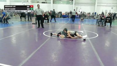 56 lbs Quarterfinal - Abraham Lee, New England Gold WC vs Grant Sauer, Iron Faith WC
