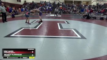 JV-8 lbs Semifinal - Eric Hayes, Davenport Central vs Beckett Flannagan, Alburnett