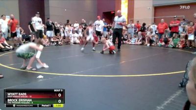 55 lbs Semis & 1st Wrestleback (8 Team) - Brock Erisman, The Missouri Maulers vs Wyatt Eads, East Kansas Eagles