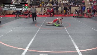 75_B lbs Round Of 32 - Travis Secrist, Peters Twp vs Rocky Roseman, Shikellamy
