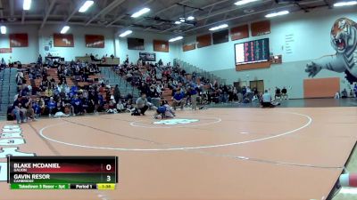 165 lbs Quarterfinal - Blake McDaniel, Galion vs Gavin Resor, Cambridge