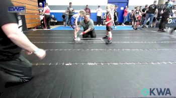 43 lbs Round Of 16 - Dane Andrews, Carl Albert vs Sadie Beavers, Harrah Little League Wrestling