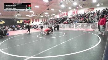 130 lbs 3rd Place Match - Izabella Luna, Fullerton vs Anika Bittner, Rio Mesa