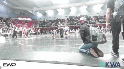 80 lbs Quarterfinal - Colton Wisdom, Caney Valley Wrestling vs Walker Lewis, Dark Cloud Wrestling Club