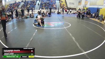 215 lbs Champ Round 1 (16 Team) - Alejandro Zuleta, Avalon WV vs Aidan Hart, Soldier City Lions Den