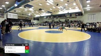 116 lbs Quarterfinal - Paulo Valdez, Hesperia vs Edwin Sierra, Poway