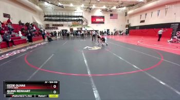 104-110 lbs Round 1 - Quinn Reinhart, Legend vs Ozzie Olivas, Castle View