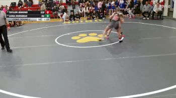 115 lbs Cons. Round 2 - Taylor Jenkins, Steamboat Springs vs Luna Hursman, Central Grand Junction