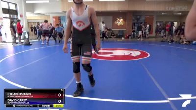 182 lbs Quarterfinal - Ethan Osburn, Gunston Wrestling Club vs David Carey, NOVA Wrestling Club