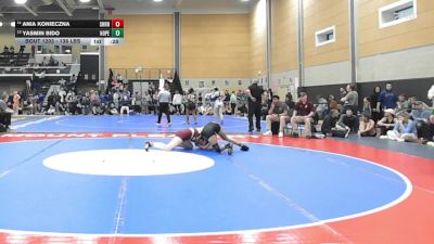 138 lbs Consi Of 8 #2 - Ania Konieczna, Sharon vs Yasmin Bido, Hope