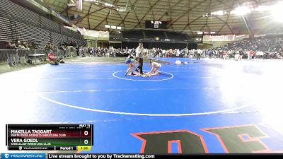 76 lbs Semifinal - Vera Goedl, Steelclaw Wrestling Club vs Makella Taggart, White River Hornets Wrestling Club