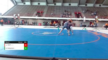 195 lbs Round 1 - Jacob Ruff, Warrenton High School vs Austin Hargrave, Oblong High School Wrestling