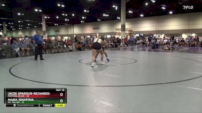 155 lbs Quarterfinals (8 Team) - Maria Ignatova, STL YELLOW vs Jacee Spargur-Richardson, Montana Silver