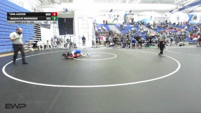 100 lbs Semifinal - Madalyn Riedinger, Gardner Edgerton vs Eva Lucios, Manhattan
