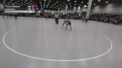 115 lbs Cons. Rd Of 16 - Alexis Wall, South Central Punisher Wrestling vs Calla Hardison, Cougar Kids Wrestling Club