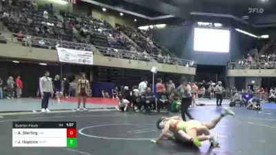 189 lbs Quarterfinal - Aidan Sterling, Jim Thorpe, vs James Hopkins, Whitehall, PA