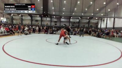 Junior FS - 157 lbs 1st Place Match - Ruben Rios, Toppenish USA Wrestling Club vs Titus Rodela, Peninsula Wrestling Club