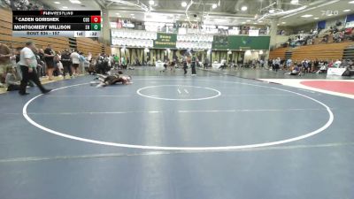 157 lbs Cons. Round 6 - Montgomery Willison, South Hills vs Caden Gorishek, Corona Del Sol