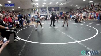 73 lbs Semifinal - Ezekiel Boyd, Harrah Little League Wrestling vs Ryker Peck, Standfast