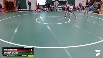 160 lbs Quarterfinal - Brayden Calmes, Windy City Wrestlers vs Trevin Morton, Powell Wrestling Club