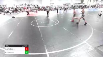 86 lbs Consi Of 4 - Adrian Windsor, Mat Demon WC vs Connor Crum, Swwwc