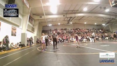 80 lbs Quarterfinal - Jaxon Roller, Raw Wrestling Club vs Reid Claggett, Bristow Youth Wrestling