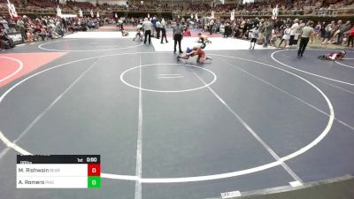 98 lbs Quarterfinal - Michael Rishwain, Bearcave WC vs Antonio Romero, Pikes Peak Warriors