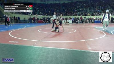 87 lbs Round Of 32 - Hunter Johnson, Watonga vs Ryder Hobbs, Salina