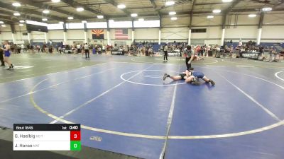 123 lbs 3rd Place - Gunner Haelbig, No Team vs Joseph Honse, Mat Monsters