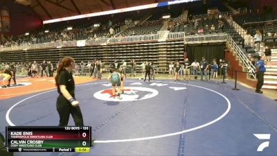 135 lbs 2nd Place Match - Kade Enis, Thermopolis Wrestling Club vs Calvin Crosby, Cody Wrestling Club