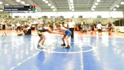 182 lbs Rr Rnd 2 - Braxton Underwood, Team Arkansas - HSB vs Bryant Mason, Smittys Barn - HSB