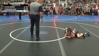 50 lbs Champ. Round 1 - Rylan Greene, Lake Catholic vs Everleigh Ryan, Greenfield McClain