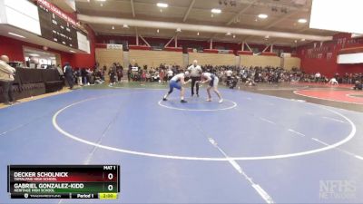 192 lbs Champ. Round 2 - Decker Scholnick, Tamalpais High School vs Gabriel Gonzalez-Kidd, Heritage High School