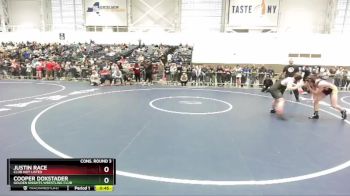 160 lbs Cons. Round 3 - Justin Race, Club Not Listed vs Cooper Doxstader, Golden Knights Wrestling Club