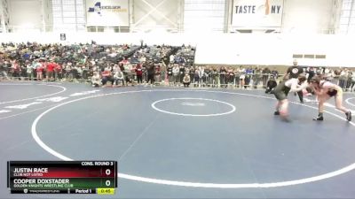 160 lbs Cons. Round 3 - Justin Race, Club Not Listed vs Cooper Doxstader, Golden Knights Wrestling Club