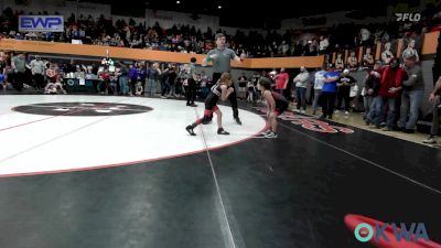 47/51 lbs Rr Rnd 3 - Sydney Bach, Weatherford Youth Wrestling vs Rally Smith (47), Hinton Takedown Club