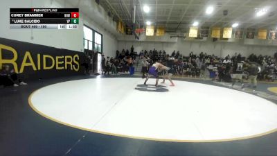 190 lbs Champ. Round 2 - Corey Brammer, Norwalk vs Luke Salcido, Villa Park