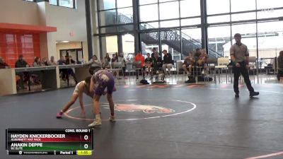 J-6 lbs Cons. Round 1 - Anakin Deppe, DC Elite vs Hayden Knickerbocker, Alburnett Mat Pack