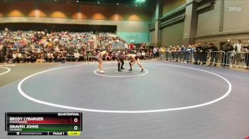 126 lbs Quarterfinal - Draven Johns, Caldwell vs Brody Lybarger, Mountainside