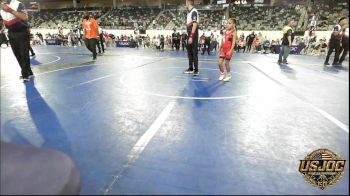 55 lbs Final - Emmalyn Gibson, Wolfpak Wrestling vs Aspen Shelton, Team Tulsa Wrestling Club